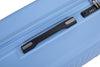 3 Piece Lightweight Suitcase Set with 360° Double Spinner Wheels, TSA Lock, and Two Hooks - Light Blue (21/25/29)