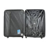 3 Piece Lightweight ABS Luggage Sets with Spinner Wheels, TSA Lock, and Hooks - Black (20/24/28)