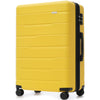 Luggage Sets 3 Piece Suitcase Set 20/24/28, Carry on Luggage Airline Approved, Hard Case with Spinner Wheels, Yellow and Black