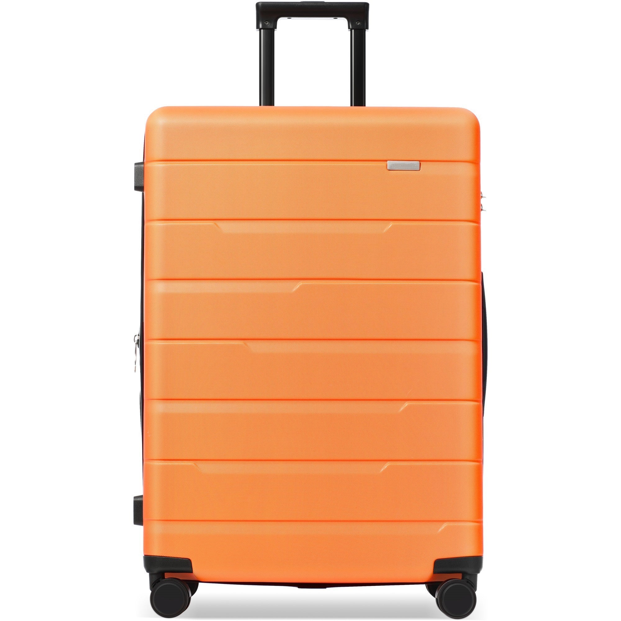 Luggage Sets 3 Piece Suitcase Set - Carry on Airline Approved, Hard Case with Spinner Wheels - Orange 20/24/28