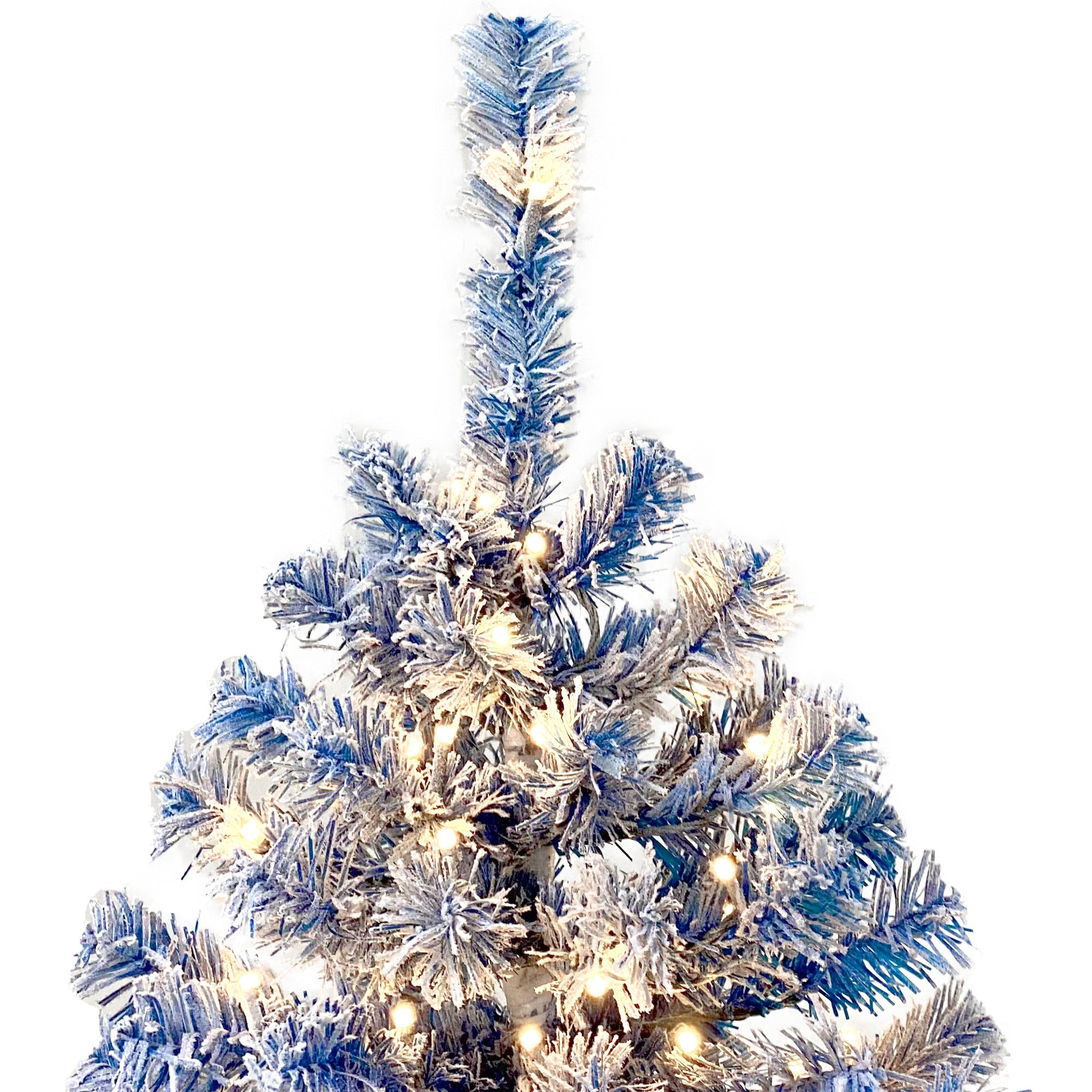 6FT Pre-Lit Artificial Fir ChristmasTree, Snow Flocked Xmas Tree with 750 Branch Tips - Festive Holiday Decor for a Merry Christmas Celebration - Ideal Size for Indoor Spaces