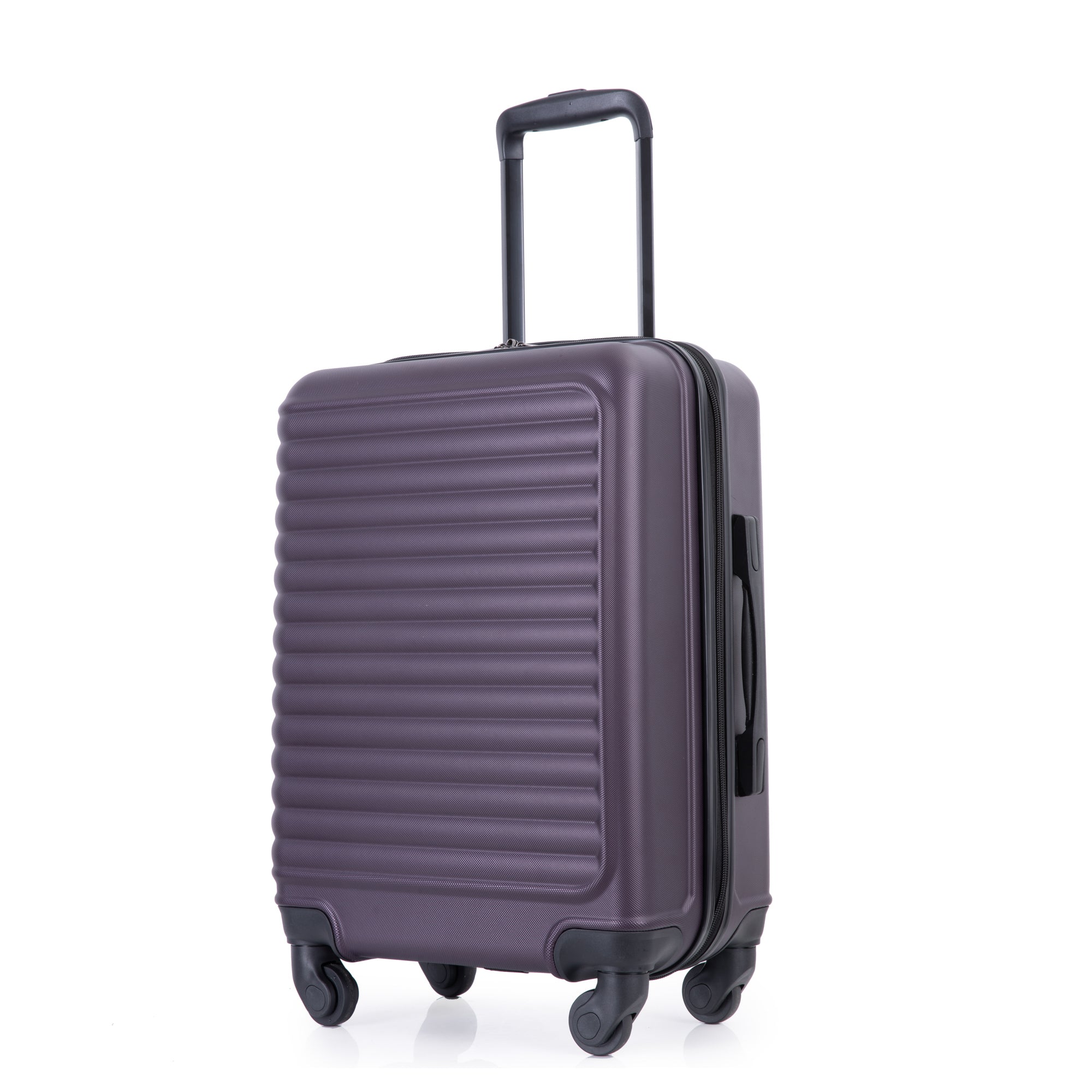 20" Carry on Luggage Lightweight Spinner Suitcase, Purple, Easy Mobility