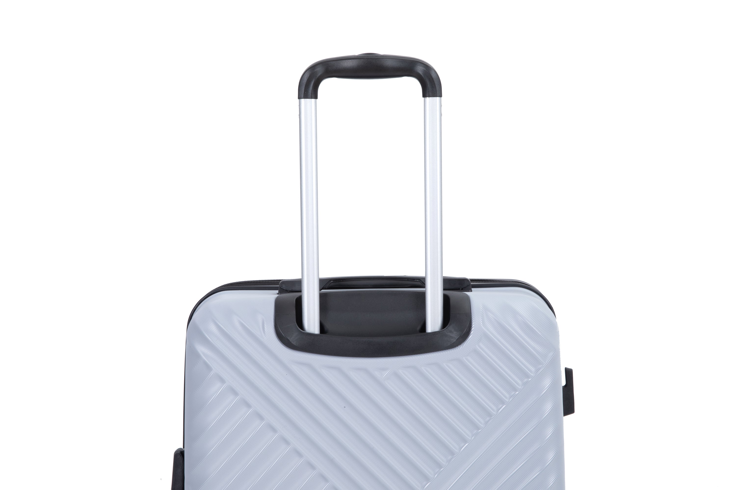 Expandable 3 Piece Lightweight Luggage Sets with Spinner Wheels, TSA Lock, and Two Hooks - Silver (21/25/29)