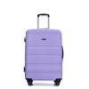 Expandable Lightweight & Durable 3 Piece Luggage Set with Spinner Wheels, TSA Lock, Hooks - Purple (21/25/29)