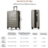 3 Piece Suitcase Set - Airline Approved Carry on Luggage with Spinner Wheels, Gray - Hard Case, 20/24/28 Size