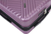 Expandable 3-Piece Lightweight Suitcase Set with Spinner Wheels, TSA Lock - Purple (21/25/29)