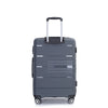 Hardshell Suitcase Double Spinner Wheels, Lightweight Durable Suitcase with TSA Lock, 3-Piece Set (20/24/28), Gray