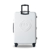 Luggage Sets: Expandable ABS+PC 3 Piece with Spinner Wheels, Lightweight, TSA Lock - 20/24/28, White