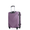 Expandable 3-Piece Lightweight Suitcase Set with Spinner Wheels, TSA Lock - Purple (21/25/29)