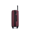 3 Piece Luggage Sets with Two Hooks, Spinner Wheels, TSA Lock, ABS Lightweight Suitcase (20/24/28) - Wine Red