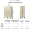 Luggage Sets 3 Piece Suitcase Set - Airline Approved, Hard Case with Spinner Wheels - Golden Green 20/24/28 Sizes