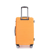 3 Piece Lightweight Luggage Set with TSA Lock, Double Spinner Wheels & Two Hooks - PC+ABS Suitcase (21/25/29) in Orange