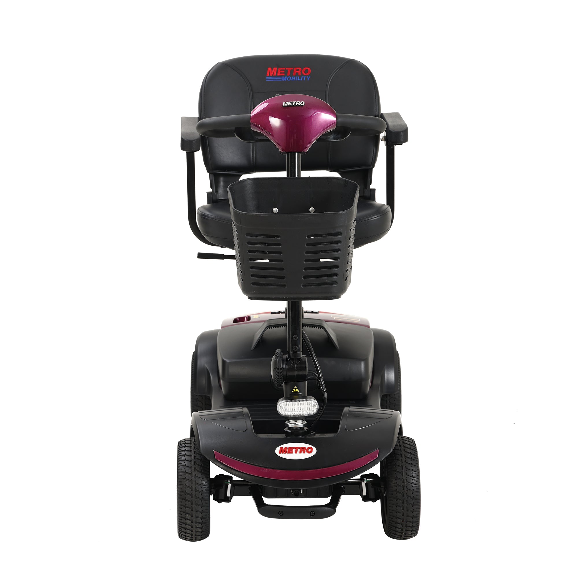 Compact Travel Mobility Scooter with 300W Motor for Adult-300lbs, PLUM