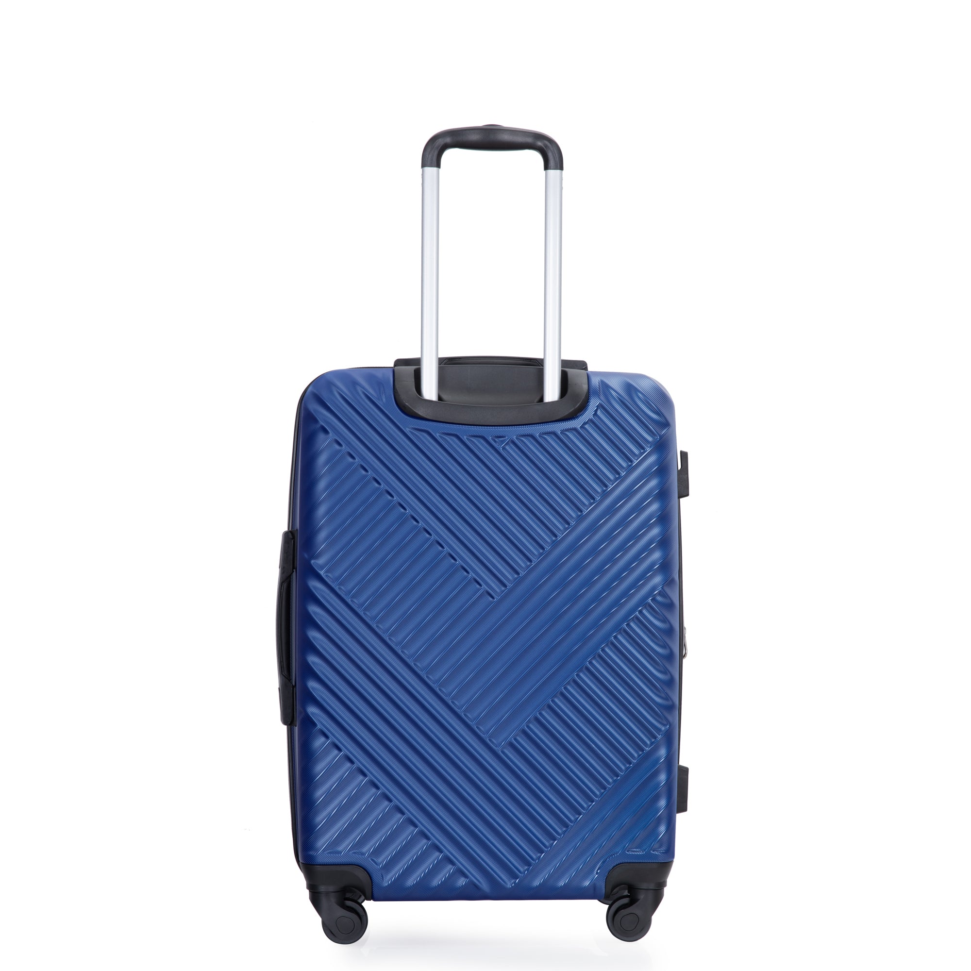 Expandable 3PC Lightweight Suitcase with Hooks, Spinner Wheels, TSA Lock - Blue (21/25/29)