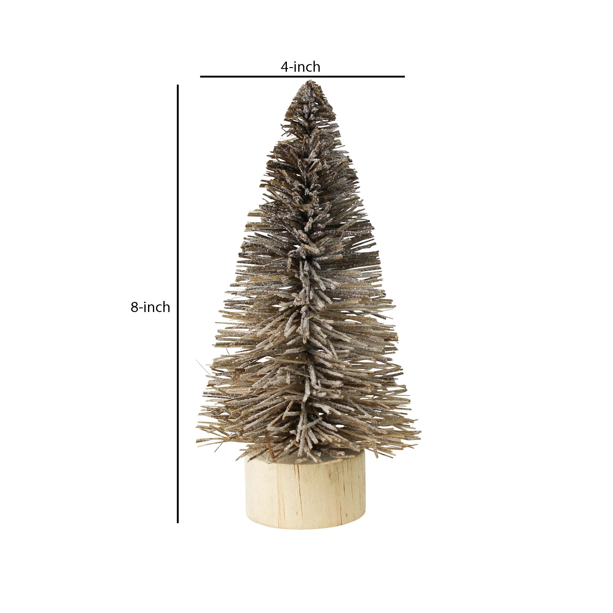 Bottle Brush Tree Decor, Wooden Base, Medium, Brown - Informative, Professional and SEO-Friendly Title for a Product