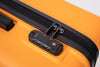 3 Piece Luggage Sets: Lightweight ABS Suitcase with Hooks, Spinner Wheels, TSA Lock (20/24/28) - ORANGE