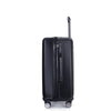 3 Piece Lightweight Suitcase Set with Spinner Wheels, TSA Lock, Two Hooks, (21/25/29) - Black