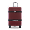 New Model Expandable ABS+PC 3 Piece Luggage Sets with Spinner Wheels, Lightweight TSA Lock, Red (20/24/28)