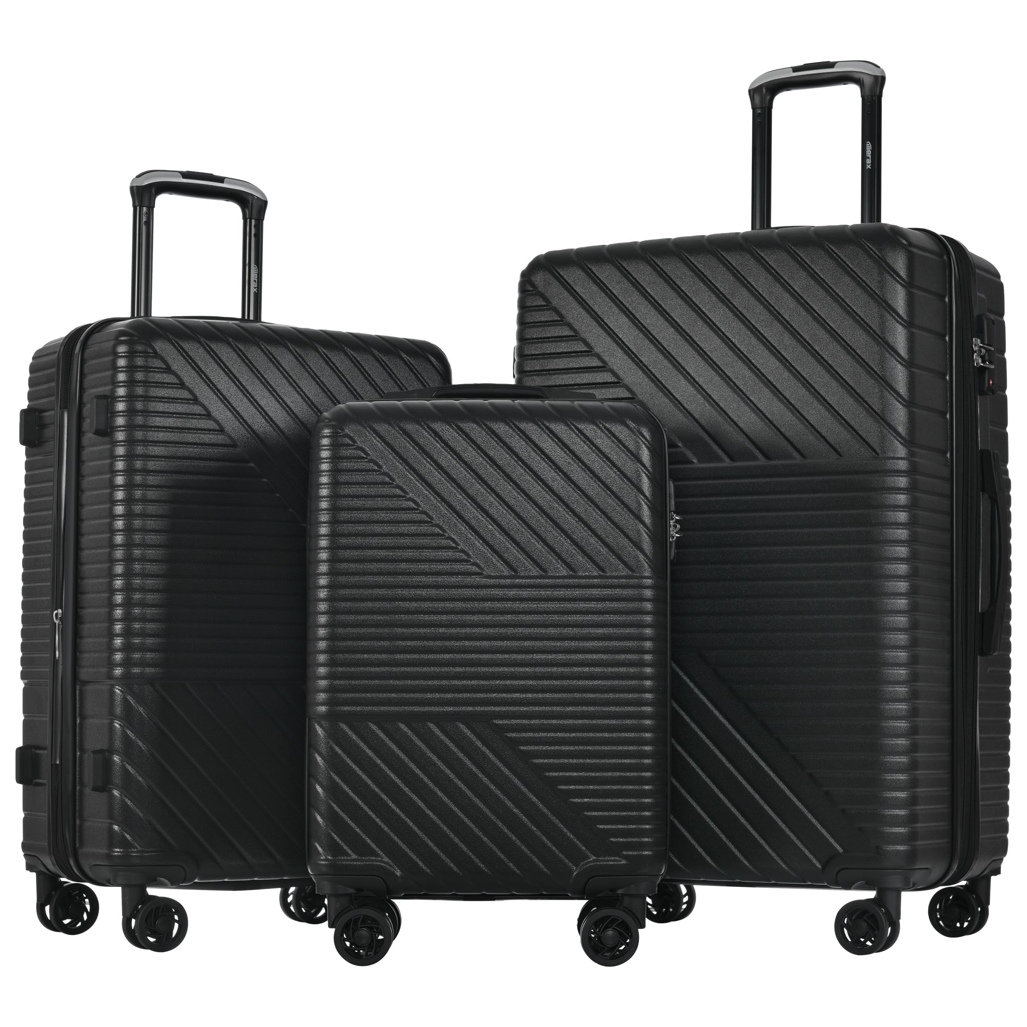 Hardshell Luggage Sets: Lightweight 20''24''28'' Suitcase with TSA Lock, 8 Wheels, and Double Spinner Technology