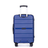 Hardshell Spinner Wheels PP Luggage Sets with TSA Lock, 3-Piece Set (20/24/28), Navy