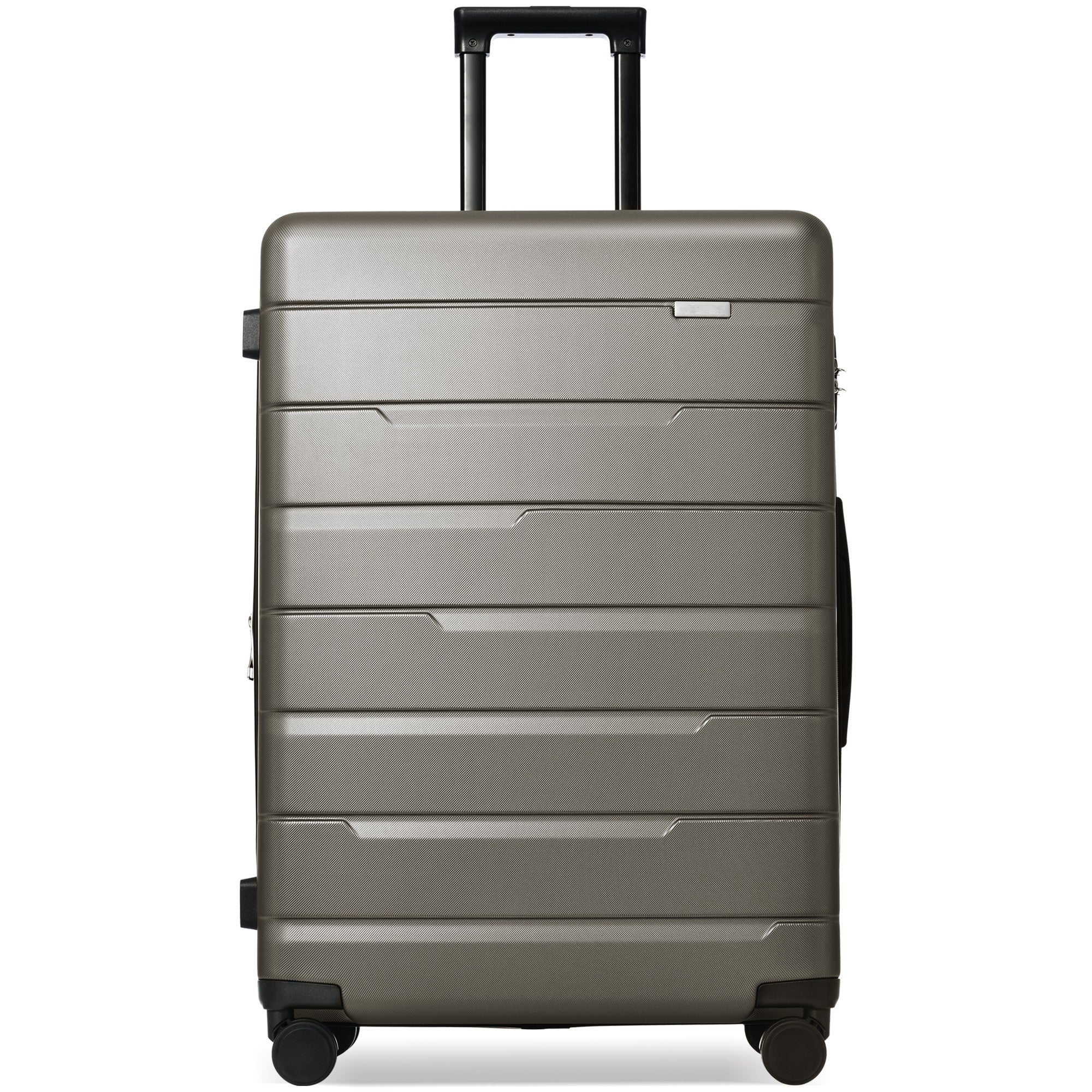 3 Piece Suitcase Set - Airline Approved Carry on Luggage with Spinner Wheels, Gray - Hard Case, 20/24/28 Size