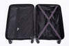 3 Piece Luggage Sets with Spinner Wheels, TSA Lock, Lightweight ABS Suitcase - Purple (20/24/28)