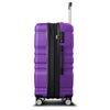 New Model Expandable ABS Hardshell 3pcs Clearance Luggage Sets - Hardside, Lightweight, Durable Suitcase Sets with Spinner Wheels, TSA Lock - 20''24''28'' (Purple)