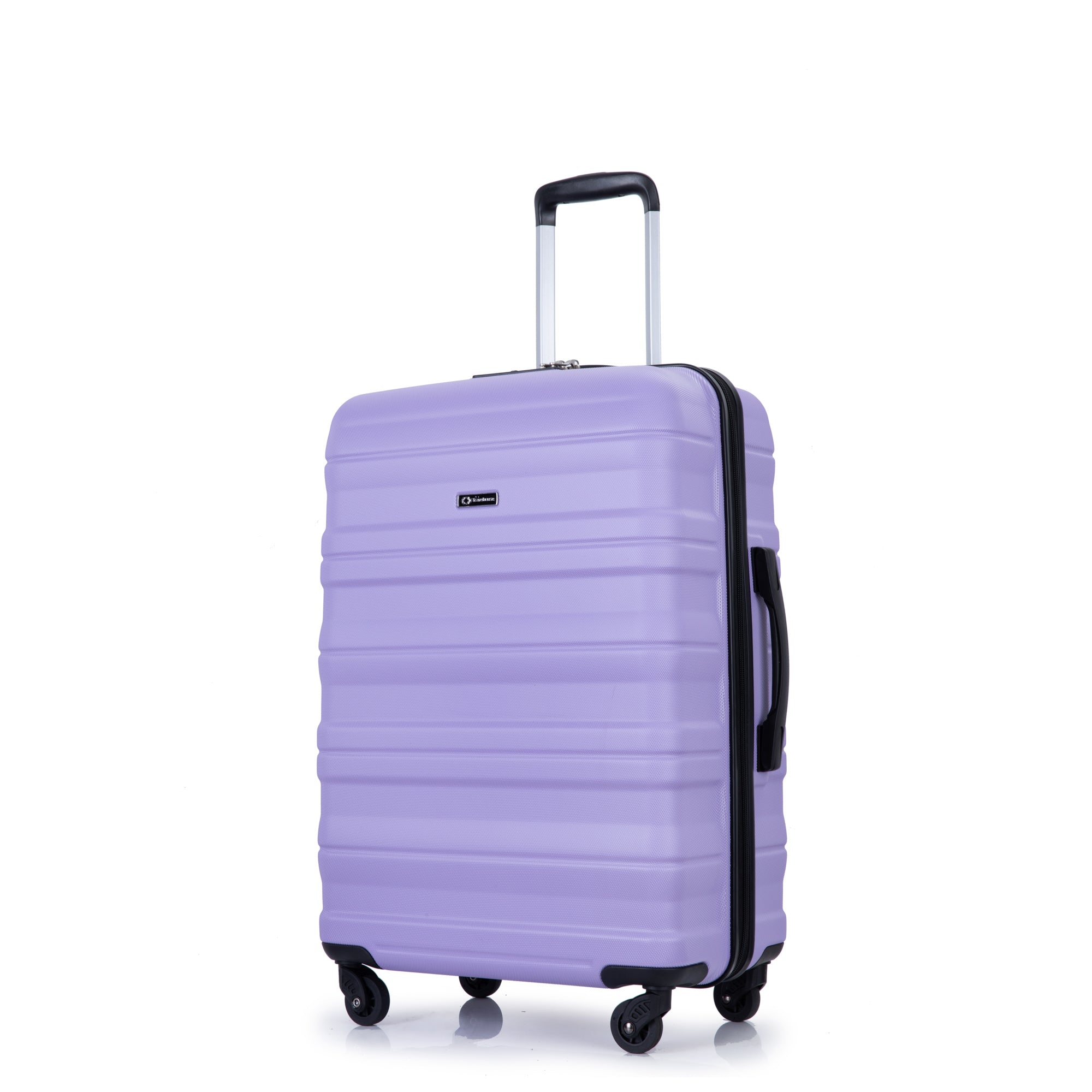 Expandable Lightweight & Durable 3 Piece Luggage Set with Spinner Wheels, TSA Lock, Hooks - Purple (21/25/29)