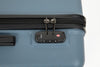 3 Piece ABS Lightweight Suitcase with Hooks, Spinner Wheels, TSA Lock, Blue (20/24/28)