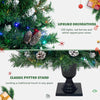 Pre-lit Artificial Christmas Tree Set with Garland, Wreath, and Entrance Trees - Xmas Decor in a 4-Piece Collection | Vibrant Green, Easy to Assemble | 220 Letters