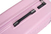 3 Piece Luggage Sets with Hooks, Double Spinner Wheels, TSA Lock (21/25/29) - Lightweight Pink Suitcase for Travel