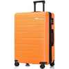 Luggage Sets 3 Piece Suitcase Set - Carry on Airline Approved, Hard Case with Spinner Wheels - Orange 20/24/28