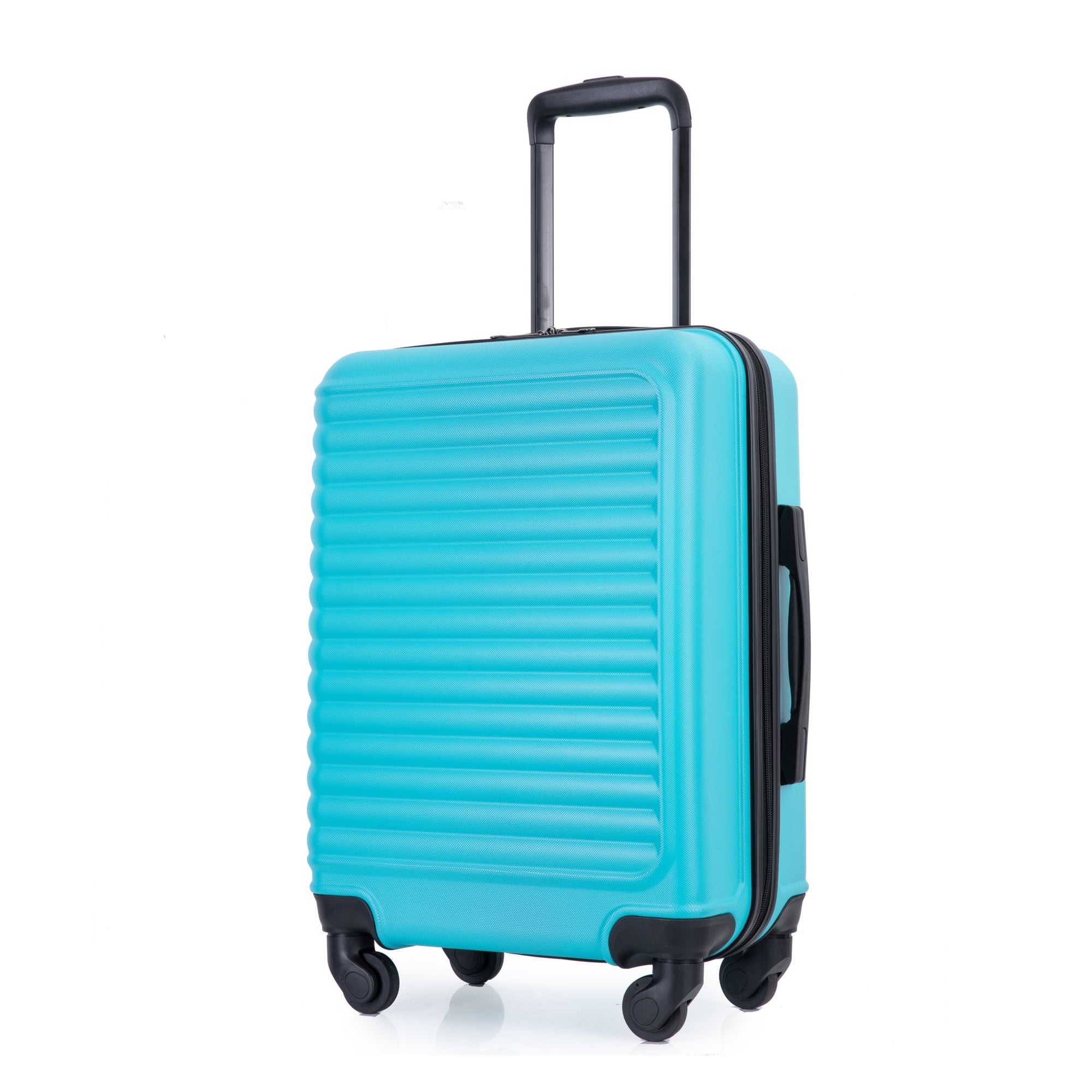 20" Lightweight Turquoise Carry on Luggage with Spinner Wheels, Durable Suitcase for Easy Travel