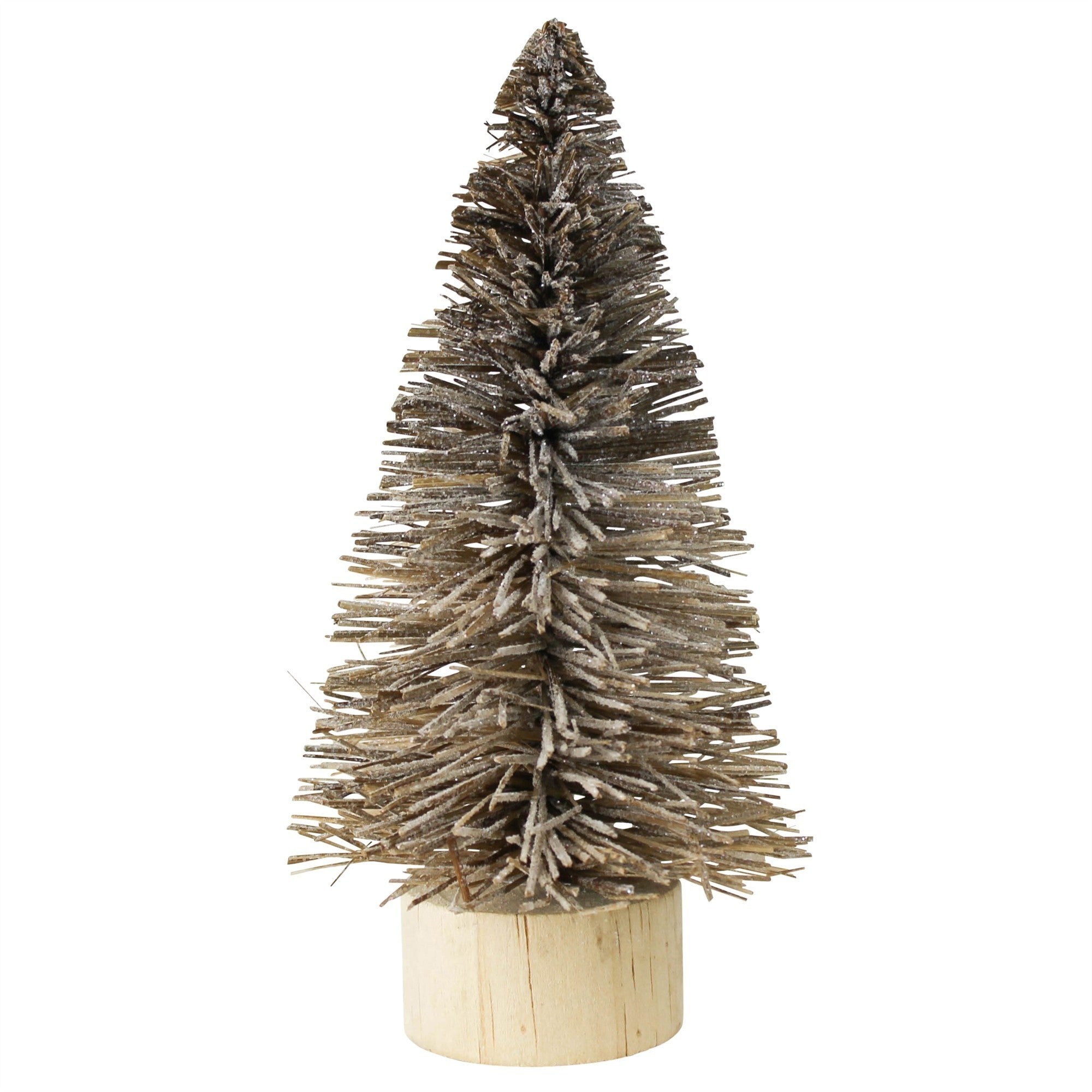 Bottle Brush Tree Decor, Wooden Base, Medium, Brown - Informative, Professional and SEO-Friendly Title for a Product