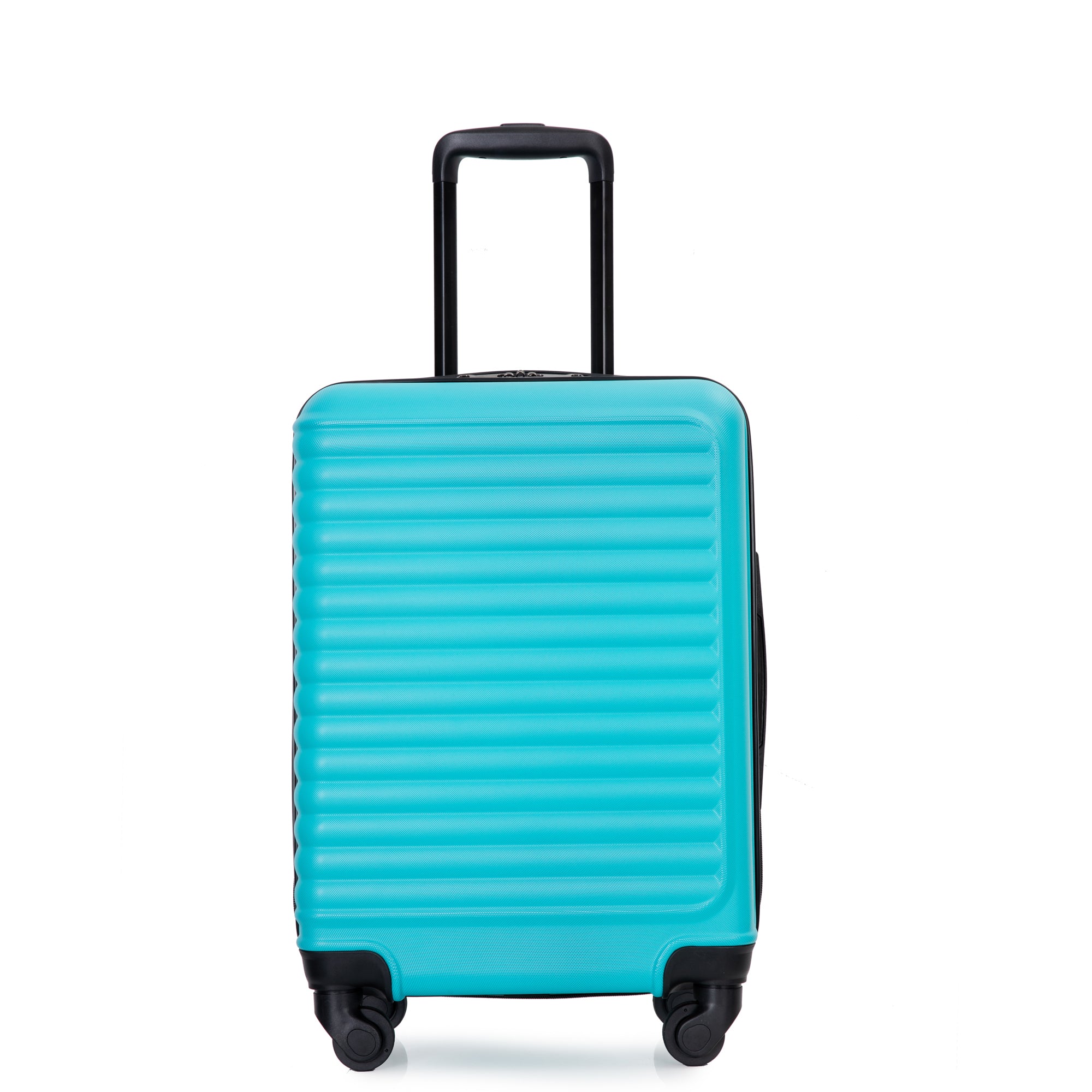 20" Lightweight Turquoise Carry on Luggage with Spinner Wheels, Durable Suitcase for Easy Travel