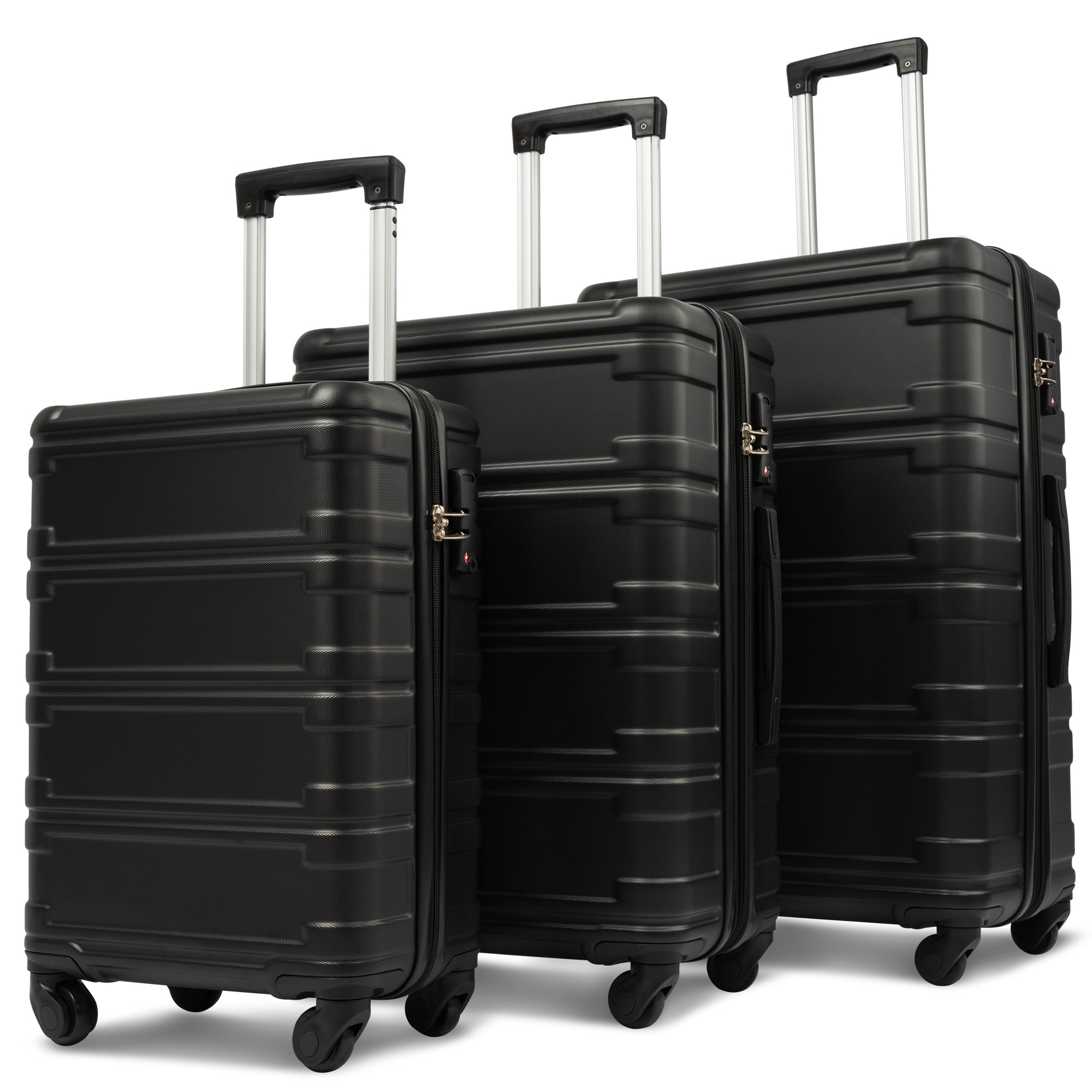 Hardshell Luggage Sets - Lightweight 3 Pcs Spinner Suitcase with TSA Lock - 20''24''28'' Sizes - Durable & Secure Travel Companion