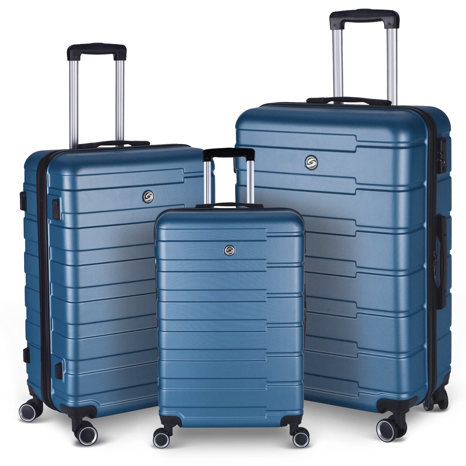 Luggage Suitcase 3 Piece Sets with Spinner Wheels | Hardside Carry-on Luggage | 20"/24"/28" Sizes | Durable and Stylish | Multiple Colors Available