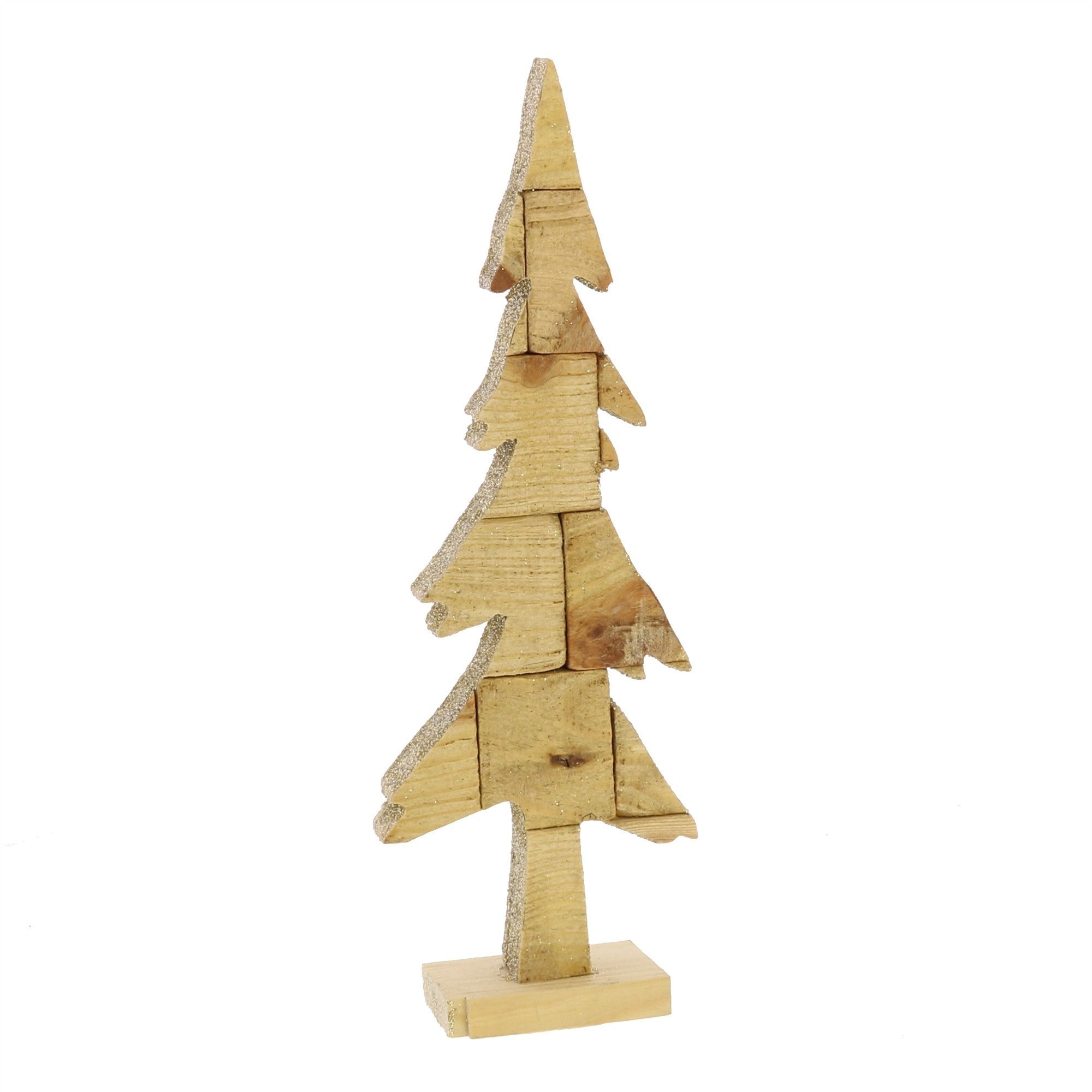 Wooden Pine Tree Accent Decor - Small Brown Décor Piece for a Natural Touch to Any Space