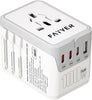 120W Universal Travel Adapter, FATYER GaN Fast Charge, 4 TYP-C and 1 USB-A, Europe/UK/AUS/USA Compatible, All-in-one Wall Charger for Cell Phone Laptops Tablet - Worldwide, Efficient & Compact