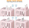 120W Universal Travel Adapter, FATYER GaN Fast Charge, 4 TYP-C and 1 USB-A, Europe/UK/AUS/USA Compatible, All-in-one Wall Charger for Cell Phone Laptops Tablet - Worldwide, Efficient & Compact