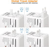 120W Universal Travel Adapter, FATYER GaN Fast Charge, 4 TYP-C and 1 USB-A, Europe/UK/AUS/USA Compatible, All-in-one Wall Charger for Cell Phone Laptops Tablet - Worldwide, Efficient & Compact