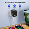 120W Universal Travel Adapter, FATYER GaN Fast Charge, 4 TYP-C and 1 USB-A, Europe/UK/AUS/USA Compatible, All-in-one Wall Charger for Cell Phone Laptops Tablet - Worldwide, Efficient & Compact