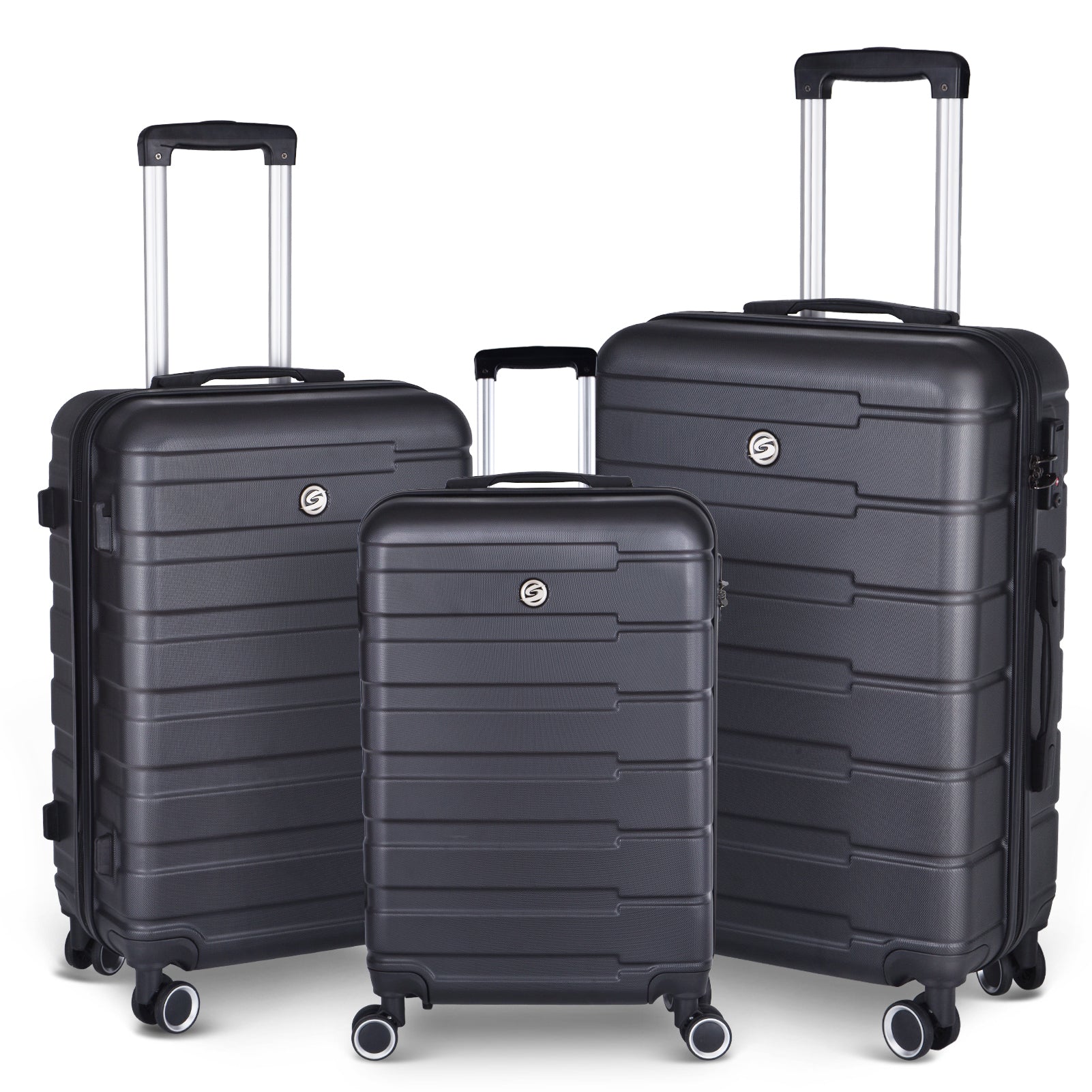 Luggage Suitcase Set 3 Piece Hardside Carry-on with Spinner Wheels 20"/24"/28" - Durable, Stylish, and Convenient Travel Bags