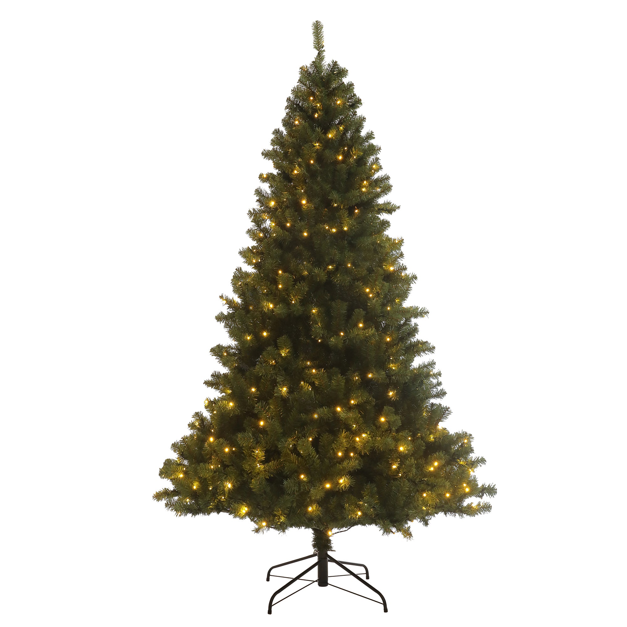 Pre-lit Christmas Tree: 7.5ft Artificial Hinged Xmas Tree with 400 Pre-strung LED Lights & Foldable Stand - Easy Assembly, Festive Décor